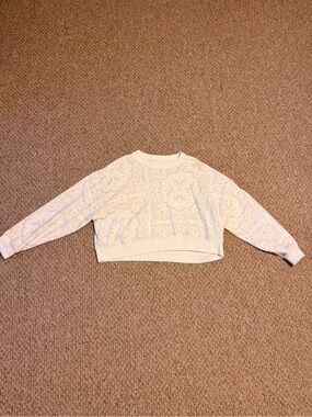 Aerie Cream/Off-White Cozy Pullover Sweatshirt